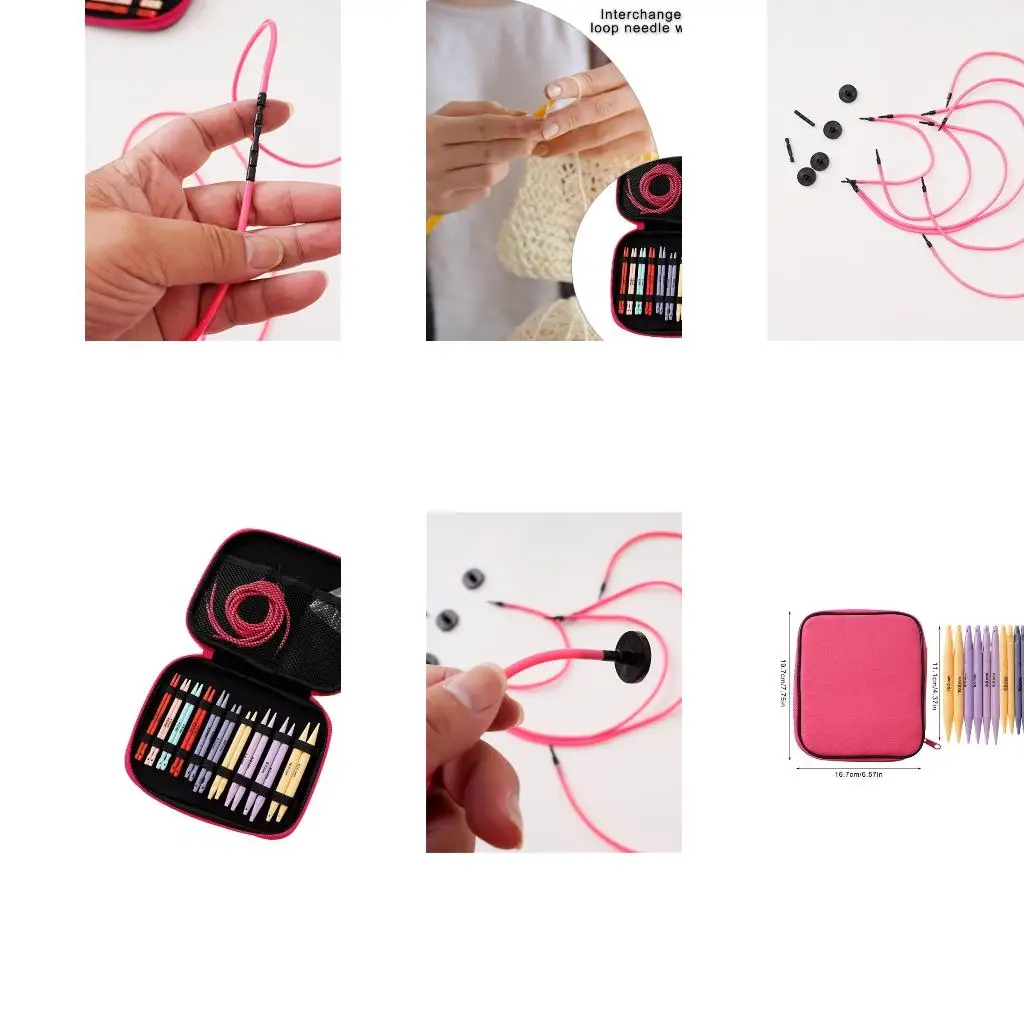 

Красочный набор круглых спиц с принадлежностями для вязания, 3,75-10 мм, высокое качество