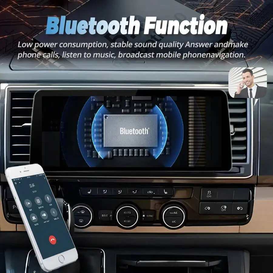 Picture 3: 12.3inch For VW Caravelle 6 T6 2015-2020 2Din Radio Stereo Screen Android 14 GPS Multimedia Carplay Head Unit Car Video Player