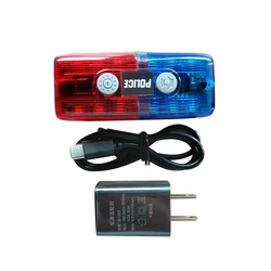 Lumière LED rouge et bleue à l'iode, sifflet électronique, clip de sécurité lancé par la police, lampe à aspiration magnétique, signal de patrouille, flash, nouveau