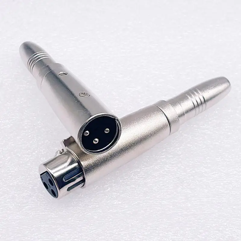 6.35mm Female to 3Pin XLR Adapter 1pc Lossless Sound Stereo Plug for Microphone Audio Amplifier Device