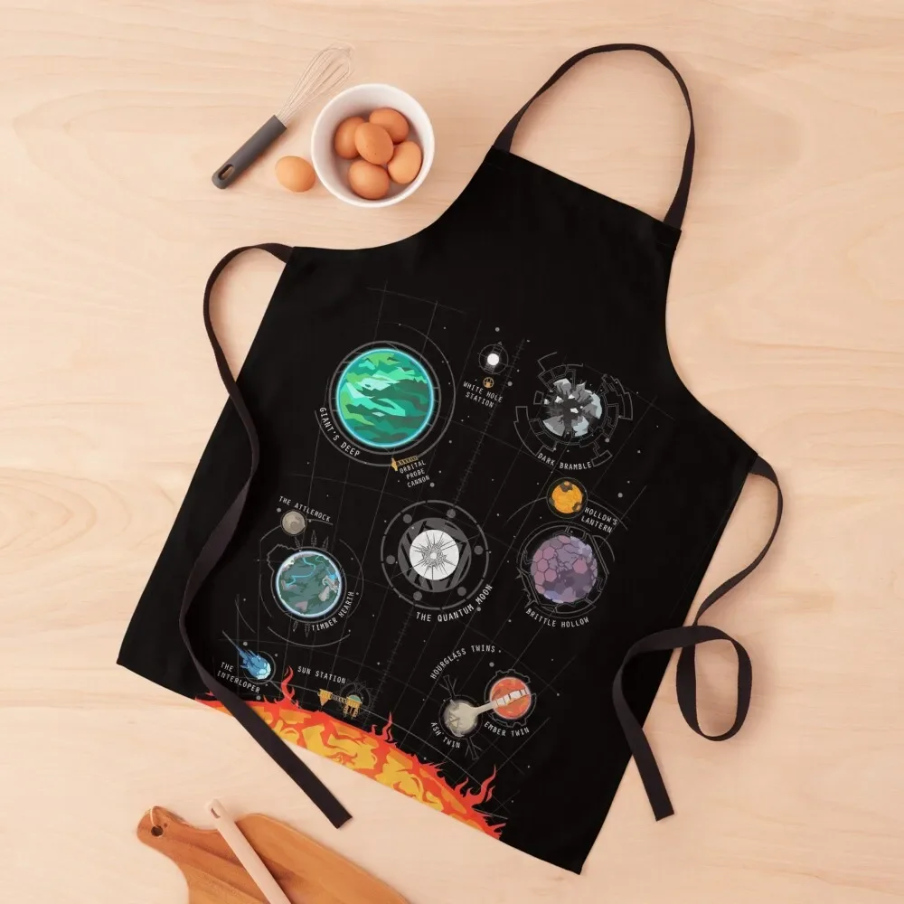 

Outer Wilds System Apron Kitchen Tools Accessories christmas decoration Men gift Apron