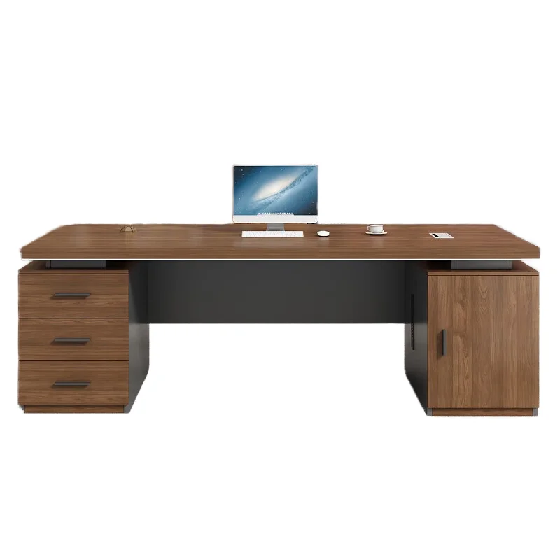 *Modern Luxury Wooden Office Furniture CEO Desk Workstation Boss Manager Office Table Office Desk With Drawer