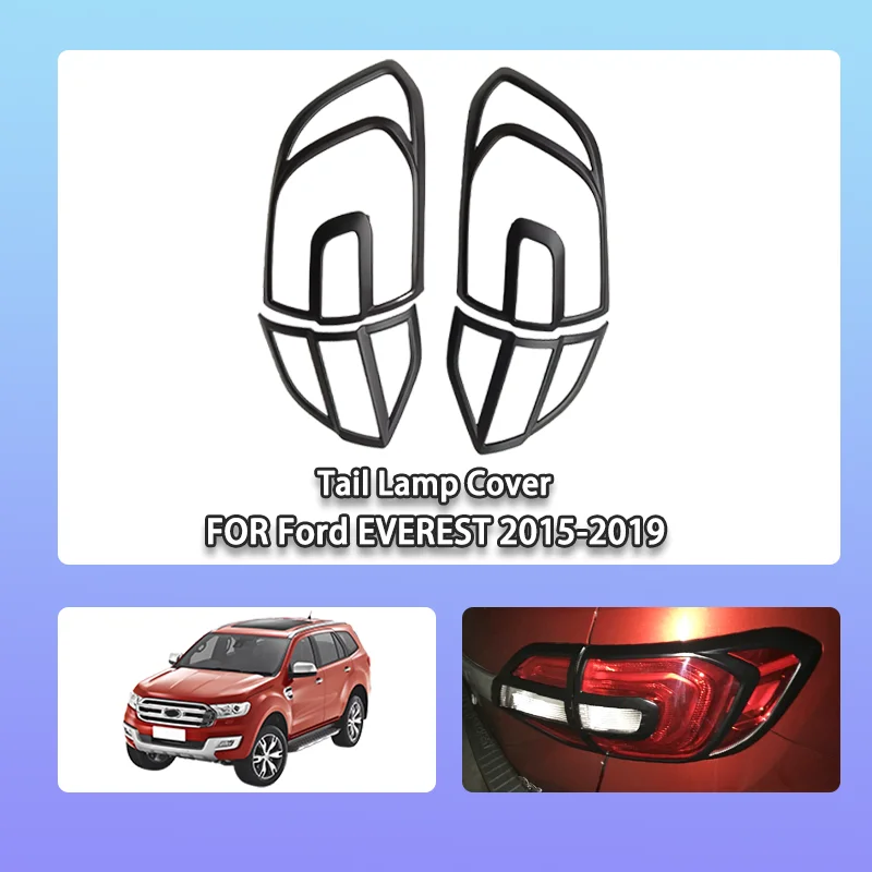 

Защитная крышка заднего фонаря автомобиля, черный цвет для Ford EVEREST 2015-2019, внешние обвесы, аксессуары, отделка