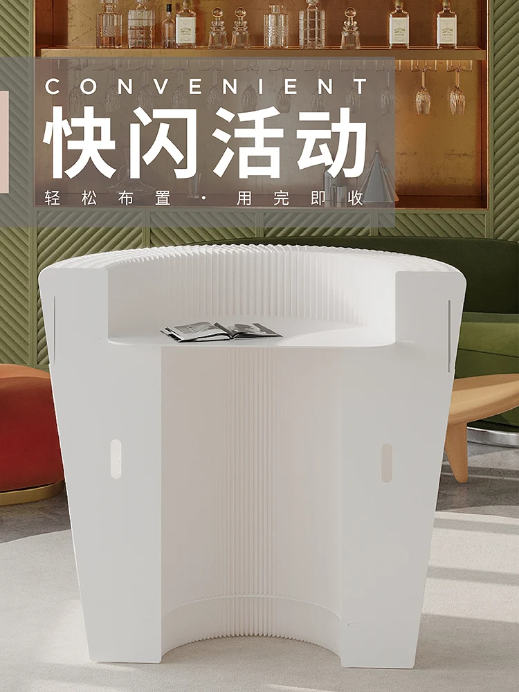 

Welcome counter, cashier consultation counter, small commercial modern minimalist exhibition activity