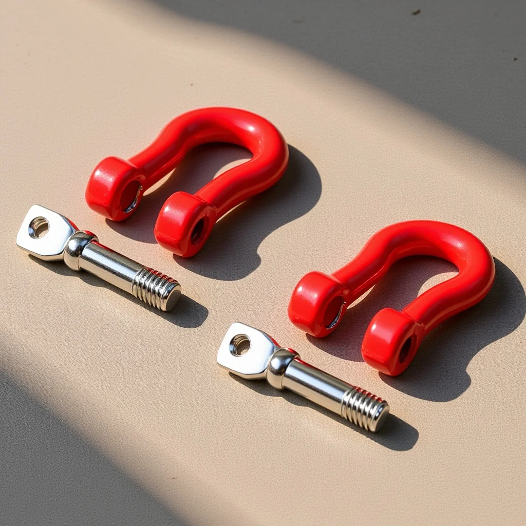 

1Pair Universal Tow Hook U Shape Durable Alloy Racing Style Car Track Tow Bar Front Decoration Hooks Towing Universal Ring