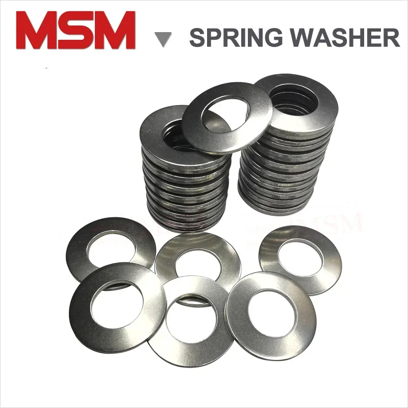 20/50/100 pcs Stainless Steel Disc Spring Compression Spring Washer Outer Diameter 8/10/12.2/14/16/18/20/22.5/25/28/31.5/35.5mm