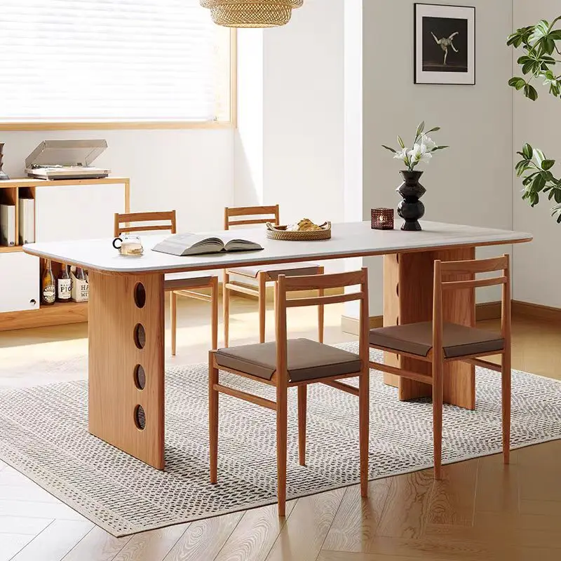 Moderno nórdico mesa de jantar acampamento newclassic designer incomum mesa de jantar luxo pequeno bonito madeira mesas de jantar móveis