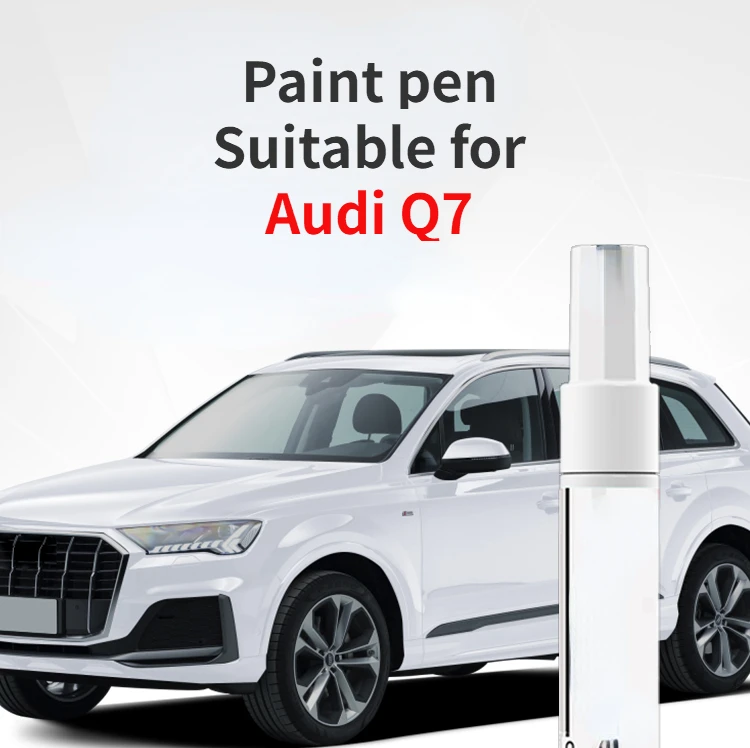 Paint pen Suitable for Audi Q7 Paint Fixer Glacier White Car Paint Scratch Repair Sky Cloud Gray Car A7 car touch up