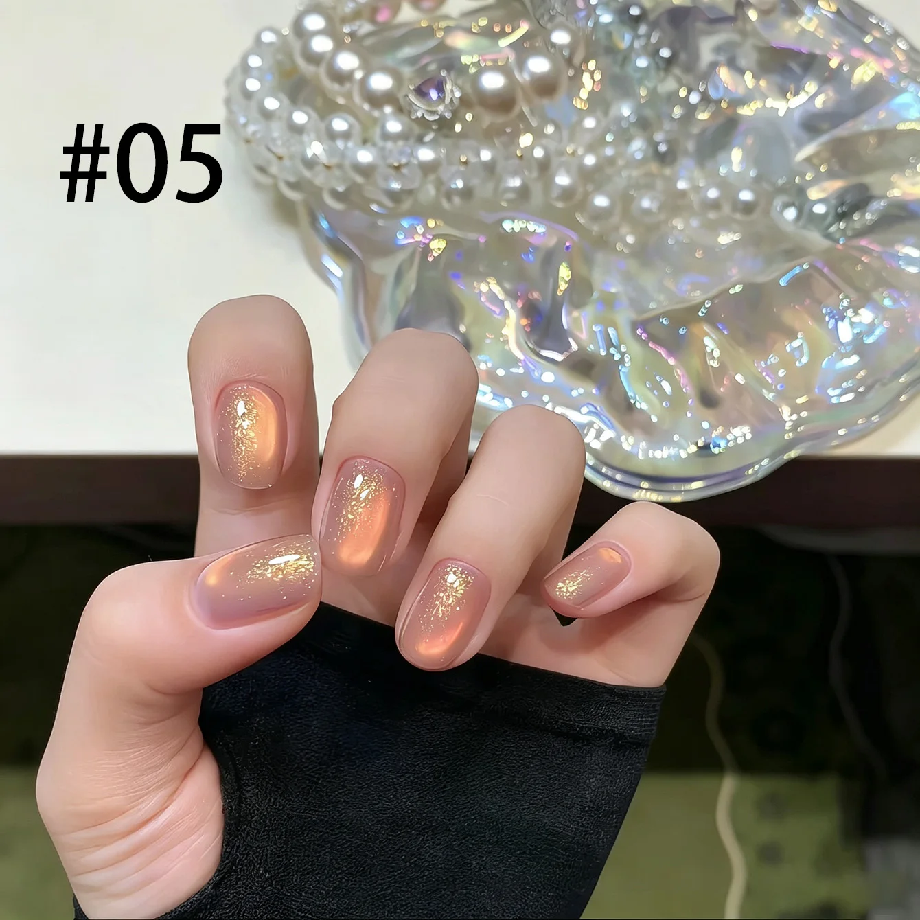 2026 Neue Aufhellende Strobe Pink Erdbeer-Gummibonbons Diamant-Glasperlen Katzenaugen-Gel-Nagellack Rosa Nägel Nagelzubehör – Detail 13