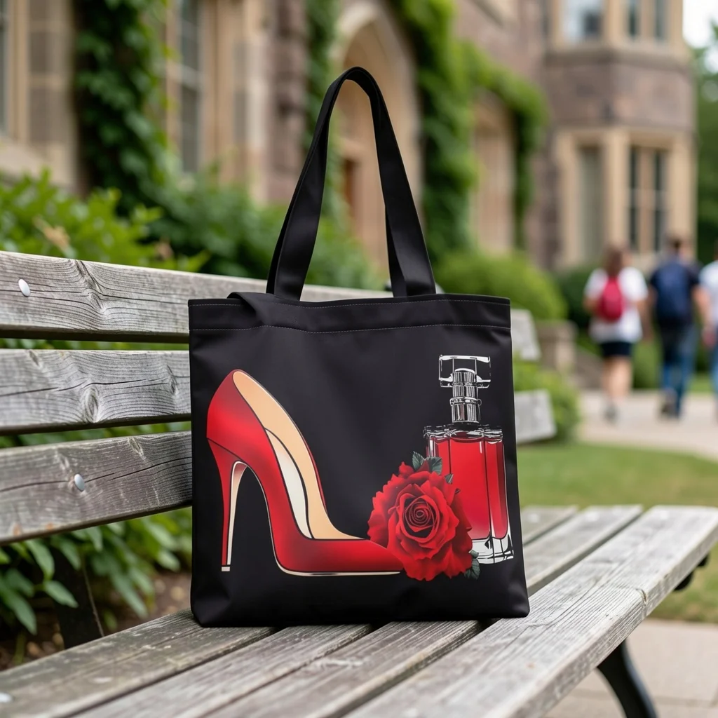 1pc Double-Sided Printed Bags Suitable for Daily Commuting, Shopping Lightweight Handbag Women's Tote Bag for Shopping