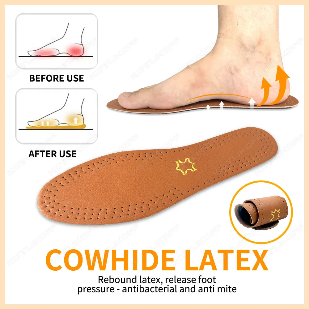 Ultra Thin Leather Latex Insoles Deodorizing Breathable Sports Insoles For Leisure Business Shoes Sole Shock Absorbing Inserts image 3