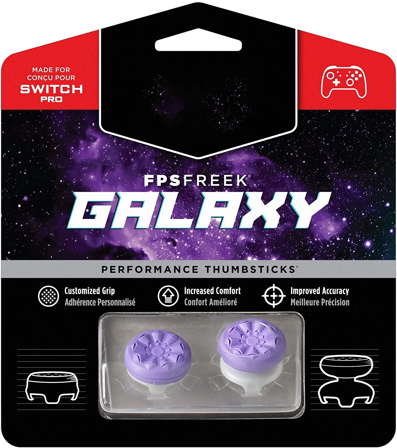 NEUE FPS Freek Galaxy Performance Thumbsticks für Nintendo Switch/PRO Controller Stick Game Tapa de silicona de gran soi