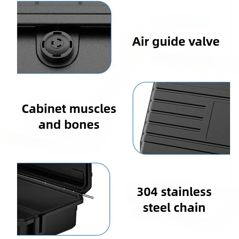 Pull Rod Toolbox Safety Protection Hardware Tool Storage Case Waterproof Precision Instrument Box Multi-function Tools Organizer