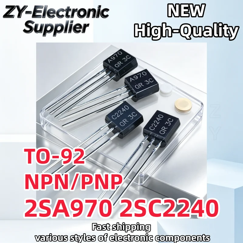 100PCS A970 C2240 2SA970 2SC2240 Brand New TO-92 NPN/PNP Best Quality Transistor In Stock