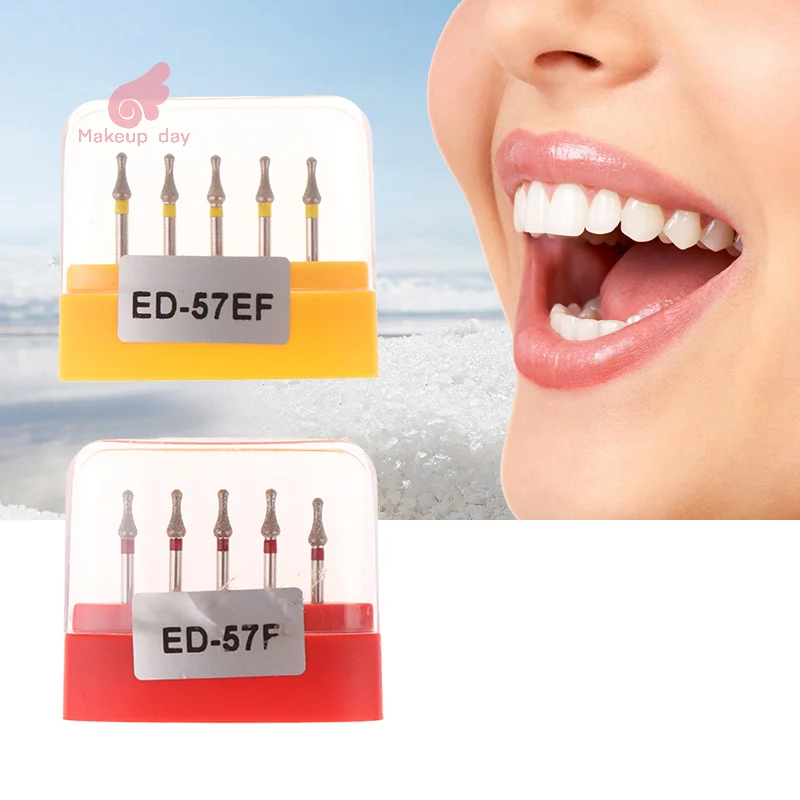 

5 PCS/Box Dental Tooth Contour Trimming Dental Diamond Bur ED-57F/ED-57F, ISO 507/024