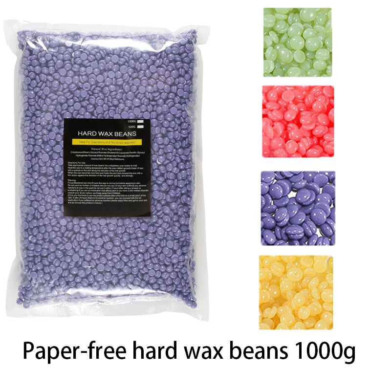 Hard Wax Beans for Hair Removal Suitable for Wax Heaters Full-Body Hair Removal No Paper Needed