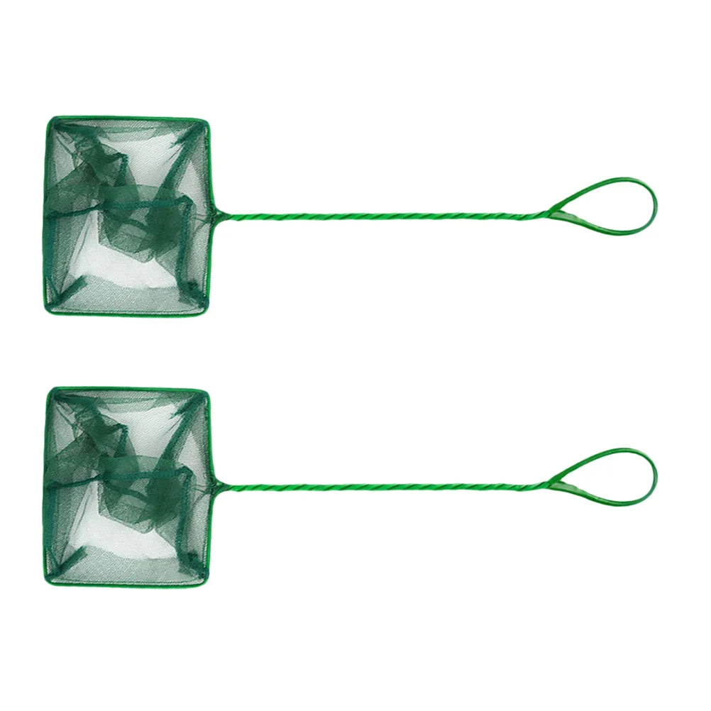 

2 pcs Aquarium Fine Mesh Skimming For Tanks Small Ponds Lightweight Catching Net For Tropical Fish Shrimp Debris - Handheld