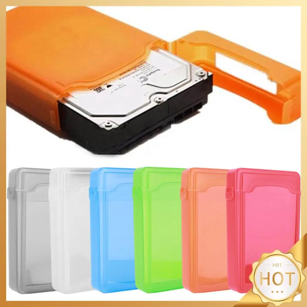 

3.5 Inch IDE SATA HDD Caddy Case Dustproof Plastic Portable Hard Disk Protection Case Shockproof HDD Hard Drive Case Multi Color