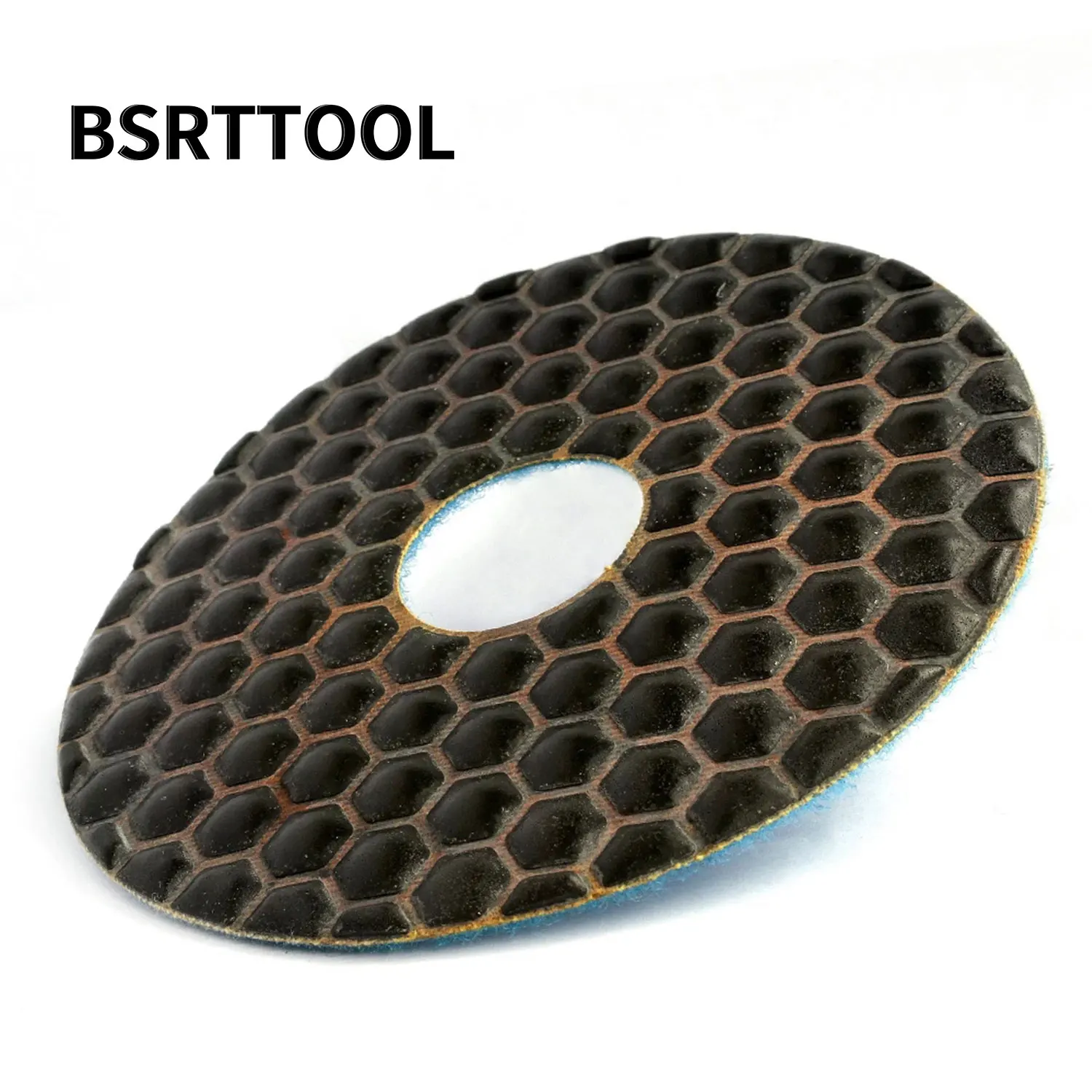BSRTTOOL 2 Pcs/Set 5'' 30#  Dry Polishing Pad Sharp Type Flexible Diamond Polishing Pad For Granite Marble Stone Sanding Disc