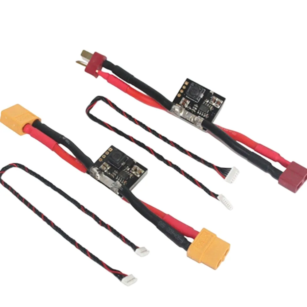 2-6S LiPo Power Module Voltage Current Power Meter 5.3V 3A Output with Heat Shrink Tube for Multirotor Flight Controller