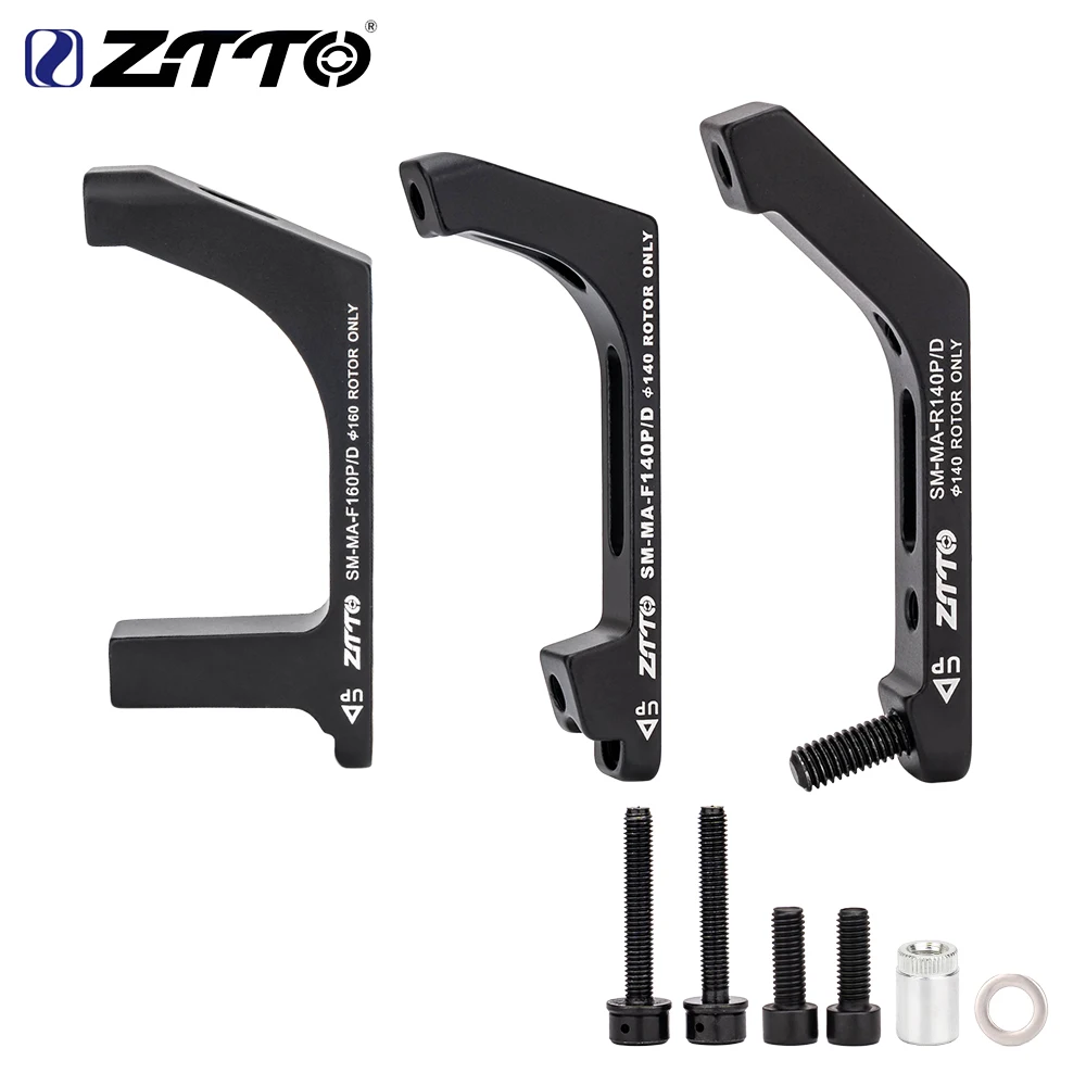 ZTTO Disc Brake Mount Adapter A B Fork Frame Adapter Road Bike Disc Brake Post Mount Caliper Flat Mount  Adapter 140 160mm Rotor