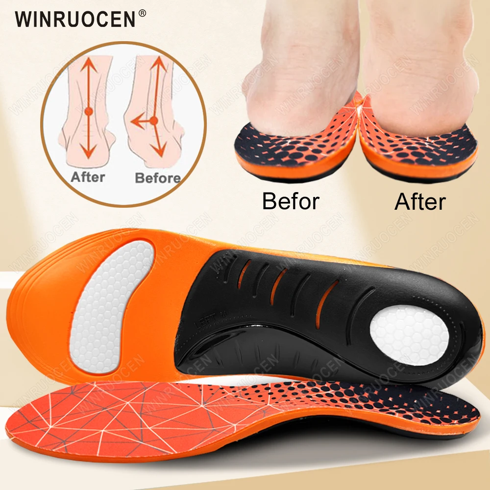 

orthopedic Shoe Inserts For Women Men Plantar Fasciitis Arch Support Insoles Flat Feet Heel Spur Care Comfort Relief Pain Pad