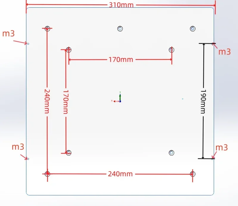 Imagem -05 - Funssor-alumínio Aquecido Cama para Ender3 Ender3 Max Conversão Elenco de Alumínio Ultra Plana Aquecida Cama 120 v 220v 750w Ender3 Max Ender3