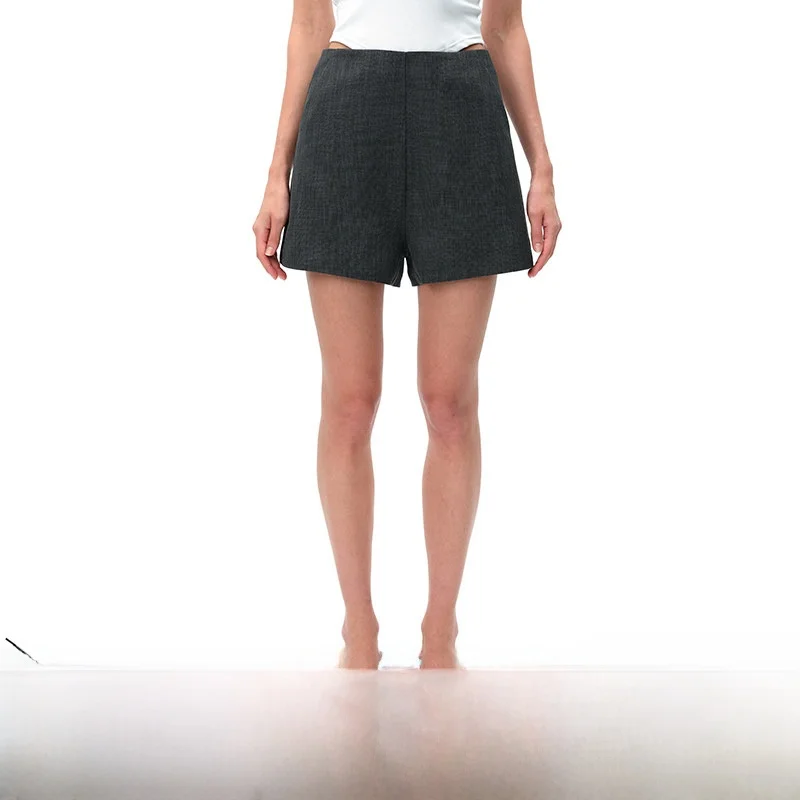 

Loala Office Casual Wide Leg A-Line Suit orts Women's Loose Wave Patterned Casual Pants Summer Collection Ladies' Wear