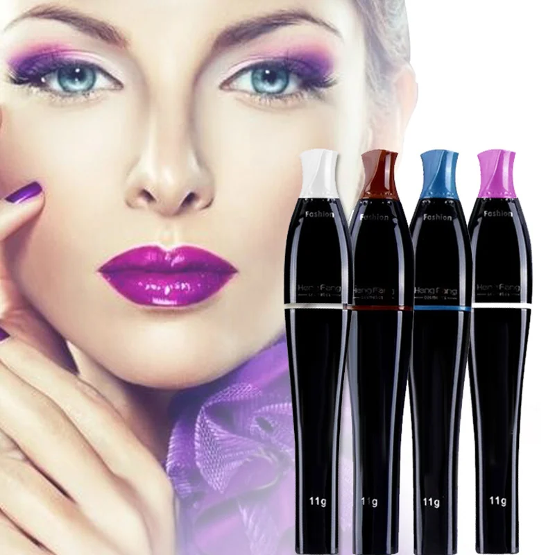 Farbe Mascara wasserdichte Kosmetik Curling Verlängerung natürliche Wimpern Mascara Wimpern verlängerung Augen Make-up-Tool für Frauen