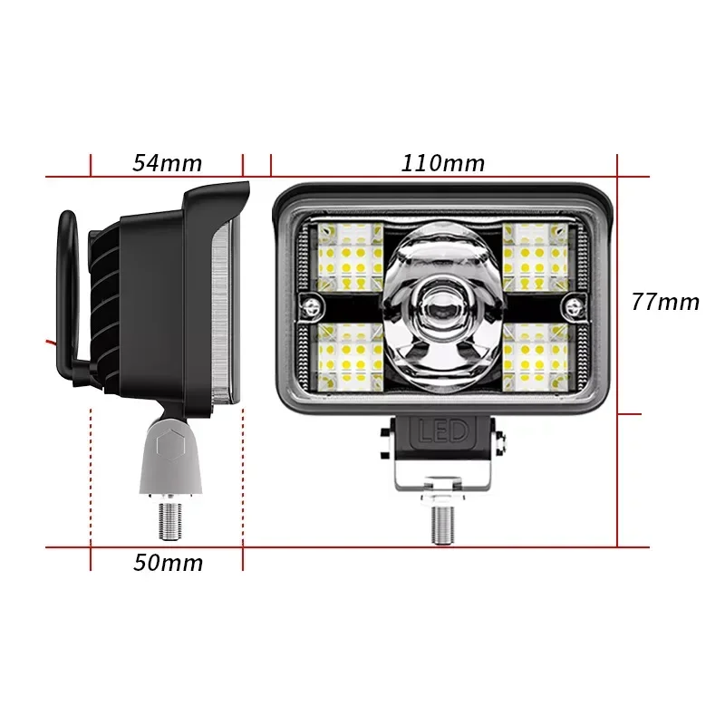 

2025Смобильные рабочие фары 3-дюймовые двухцветные лазерные прожекторы с пушкой Светодиодные линзы Противотуманные фары Фари для грузовиков