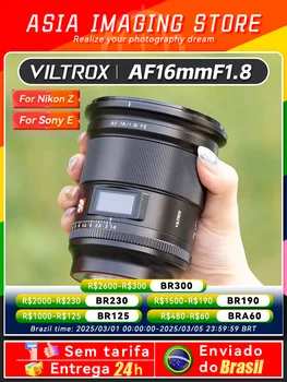 【Brezilya Yap】 Viltrox AF 16mm F1.8 FE Tam Çerçeve Aynasız Kamera Geniş Açı Balıkgözü Lens Sony E ZVE10 A7IV A7SIII 16 1.8