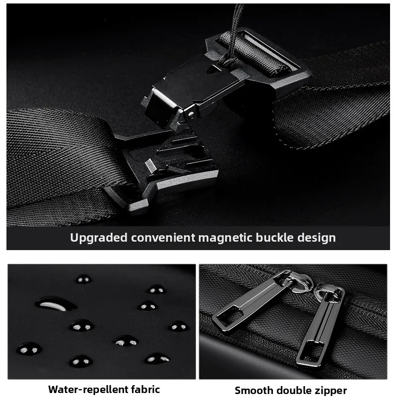 Borsa a tracolla da ciclismo Faionable da uomo 2025 Sli oulder Bag Borsa da petto in tessuto di bue per sport all'aria aperta e viaggi