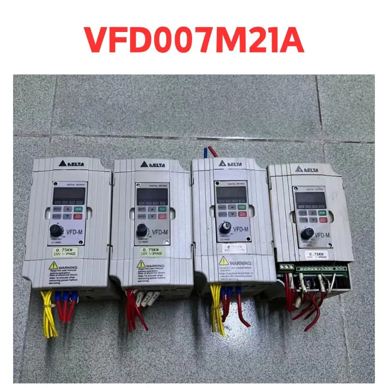 90% new, Delta inverter, VFD007M21A， Beautiful condition, well tested, fast delivery