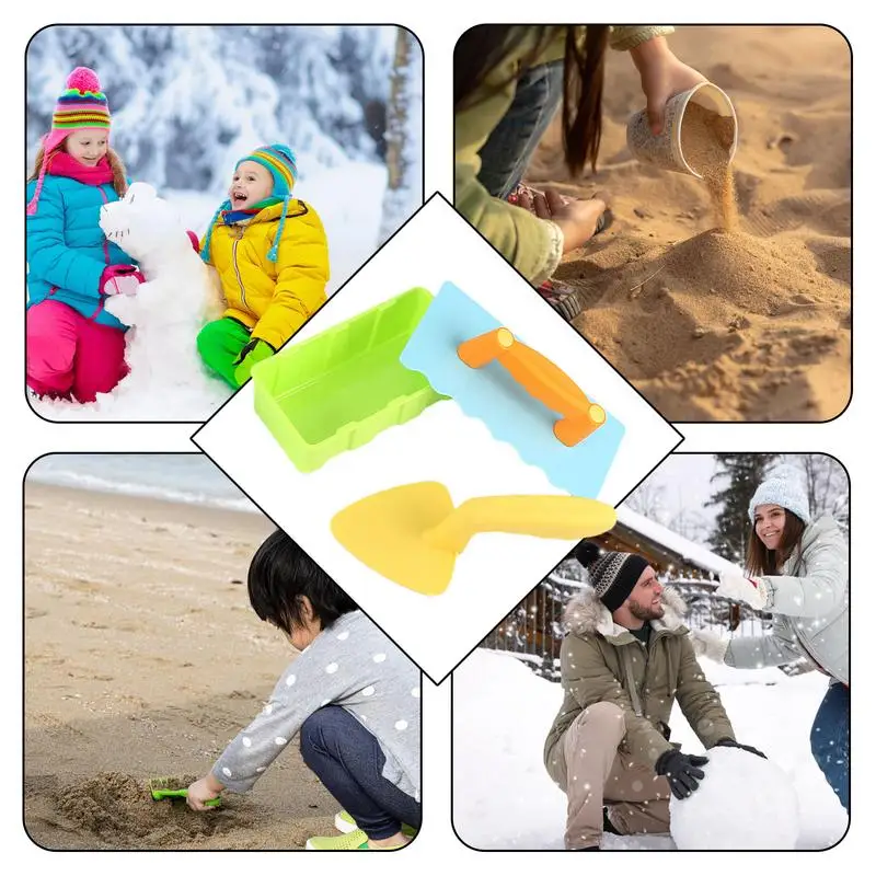 Gioca a Sand Set Castle Toys Snowfort Building Kit Snow Sand Beach Toys Maker per l'estate e l'inverno Snow Block Form Play Sand Toys