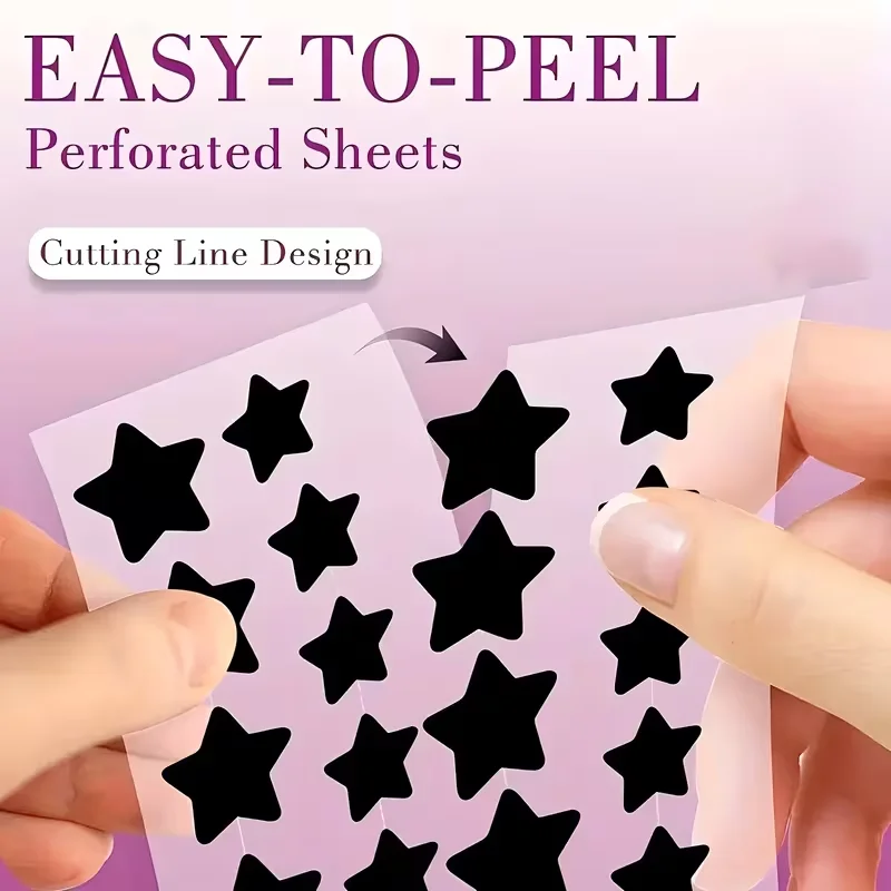 200/320/400pcs - Acne Patch, Suitable for Both Men and Women, Adult Black Star Pattern - Suitable for all skin types, acne clean image 6