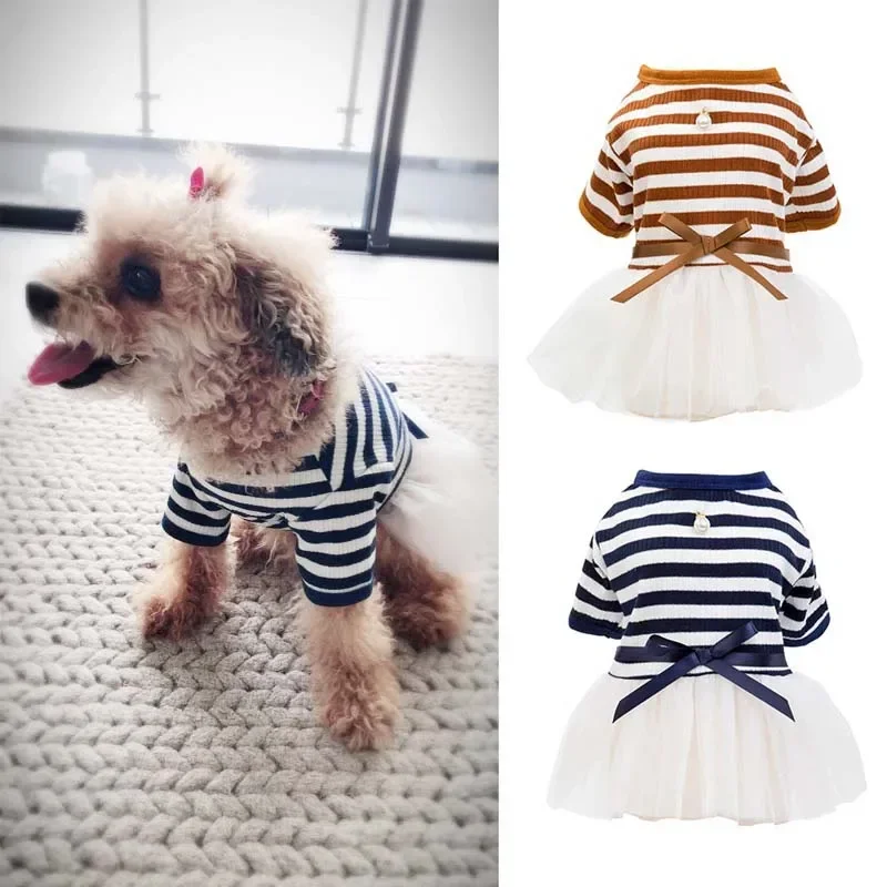 Summer Princess Pet Dress  Dogs Little Small Puppies Animal Cat Tutu Wedding Party Skirt Clothes  Chihuahua Yorks Red pet dress