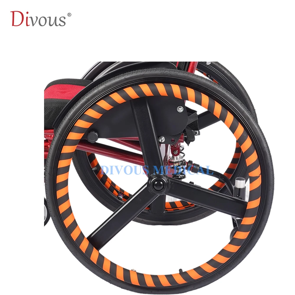 [Ein Paar] 24-Zoll-Rad Rollstuhldrücker Snare Anti-Rutsch-Schutzhülle Silikagel-Hülle Komplettpaket 24"