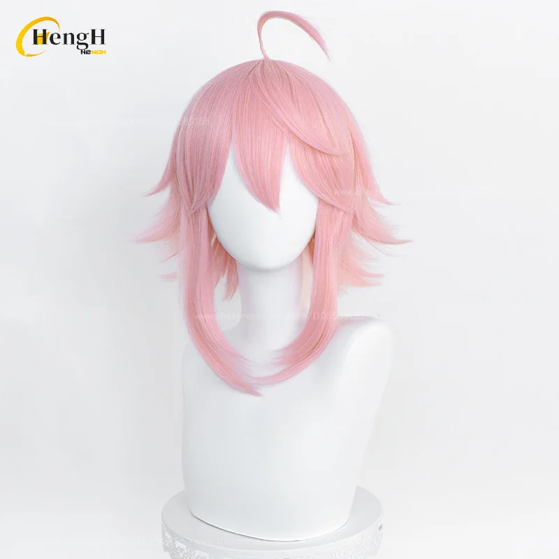 In Stock Anime Synthetic Tori Himemiya Cosplay Wig Unisex Long 40cm Pink Wig Heat Resistant Hair Halloween Party Wigs + Wig Cap