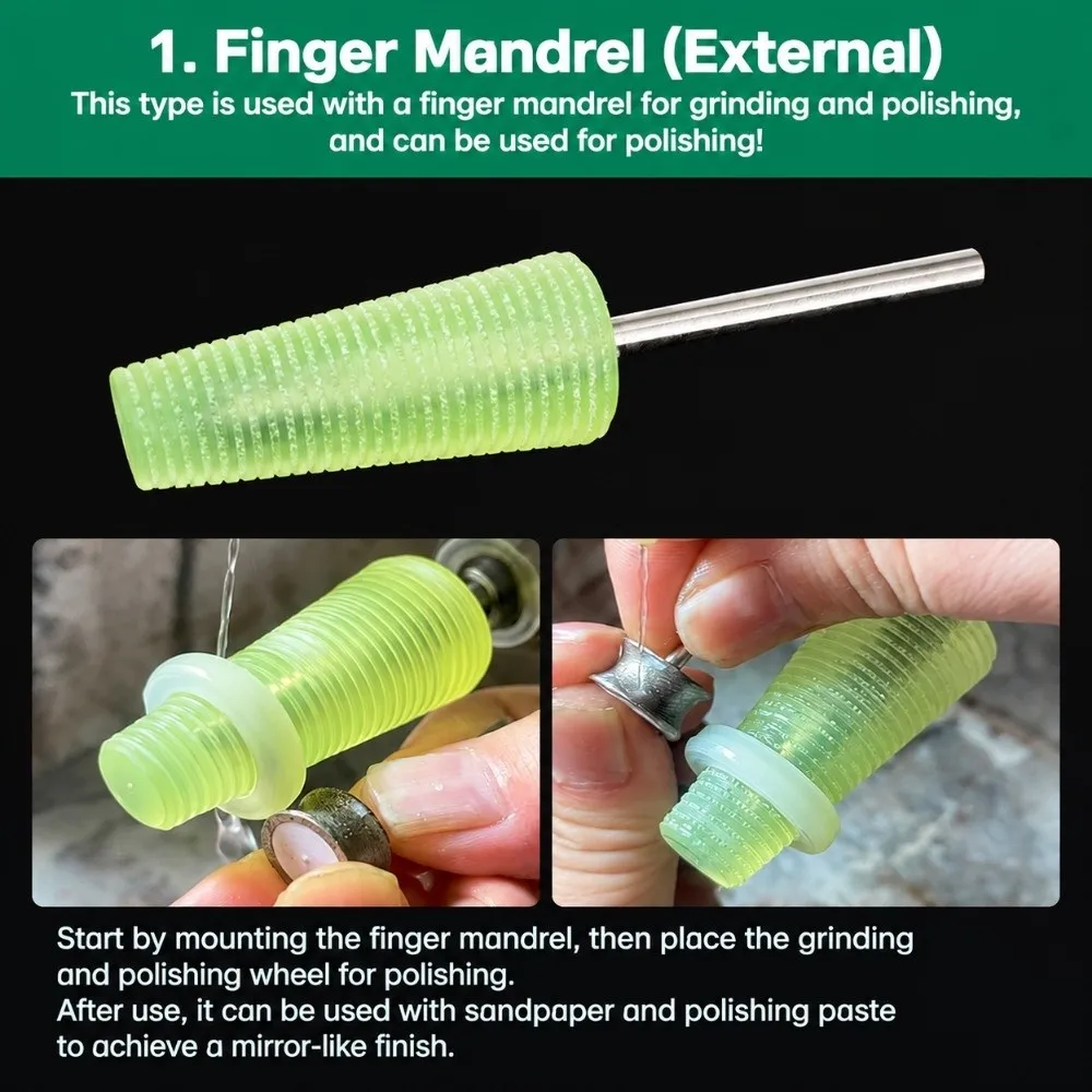 Ring Clamp Adjustable PU Ring Mandrel Conical Tapered Ring Mandrel Holder Durable Flexible PU Mandrel Holder Jewelry Processing