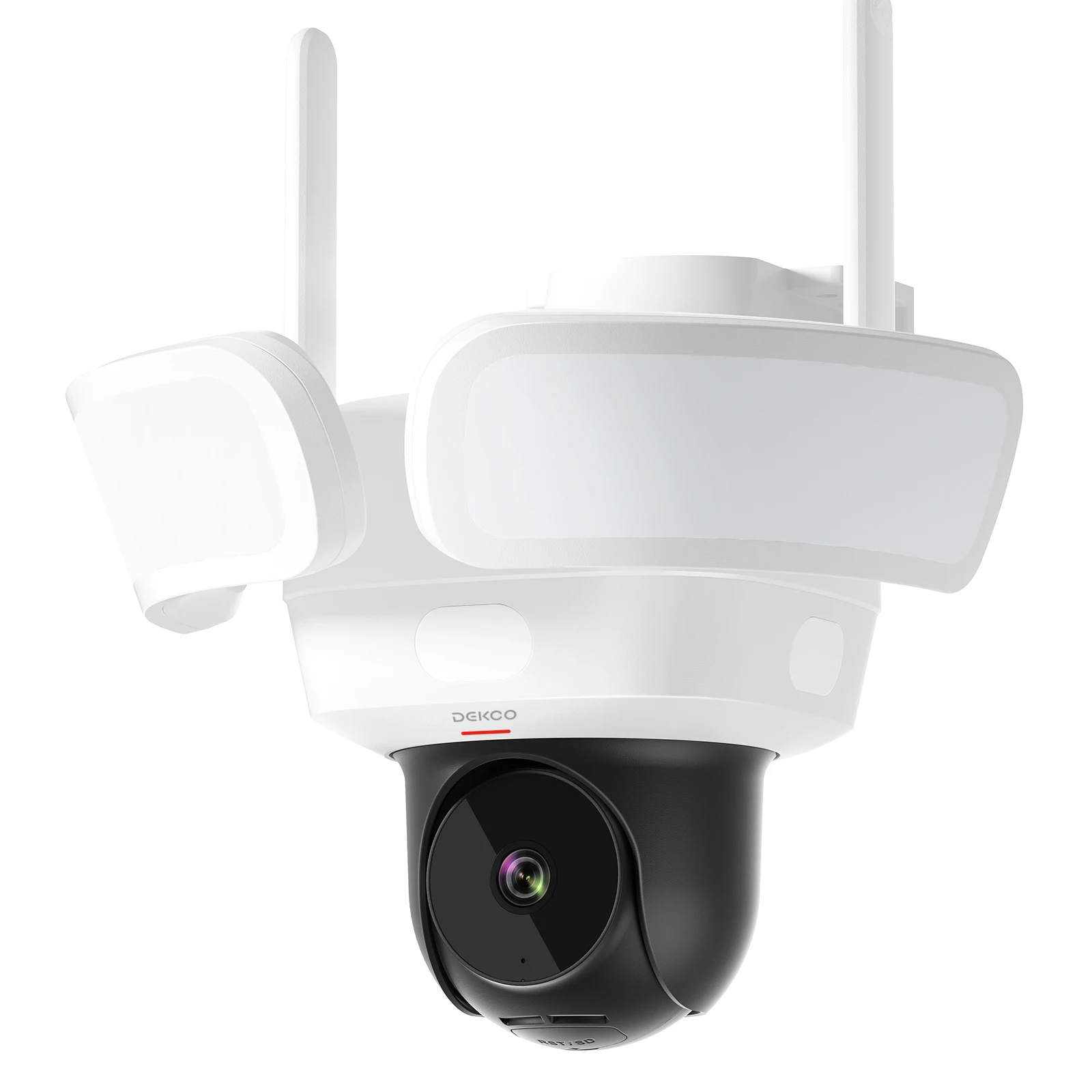 Dekco 3K UHD WiFi-schijnwerpercamera buiten 360 °   Bekijk kleur Nachtzicht Draadloze beveiligingscamera PIR-detectie 2-weg audio