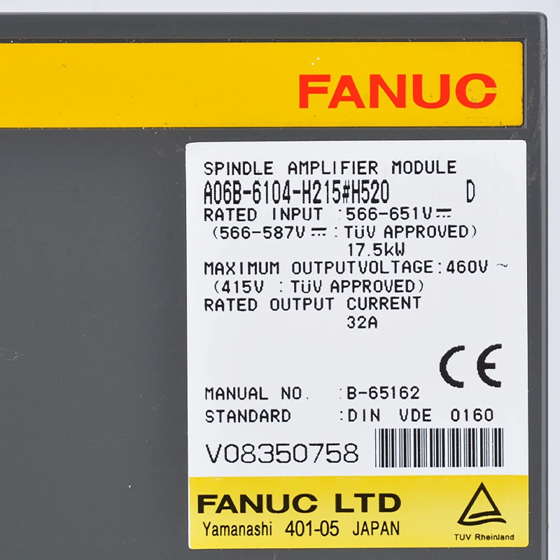 Modul Drive Servo baru Kontrol Unit FANUC Servo Drive A06B-6104-H215 # H520