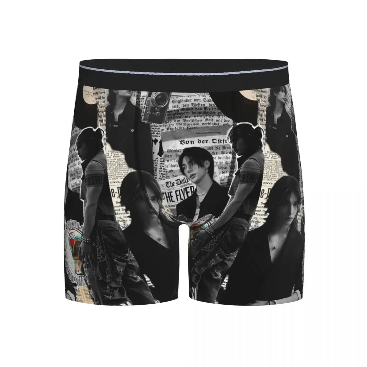 

Long Boxer Underpants Shorts Hyunjin Collage Panties Men Comfortable Underwear for Homme Man Boyfriend Gifts