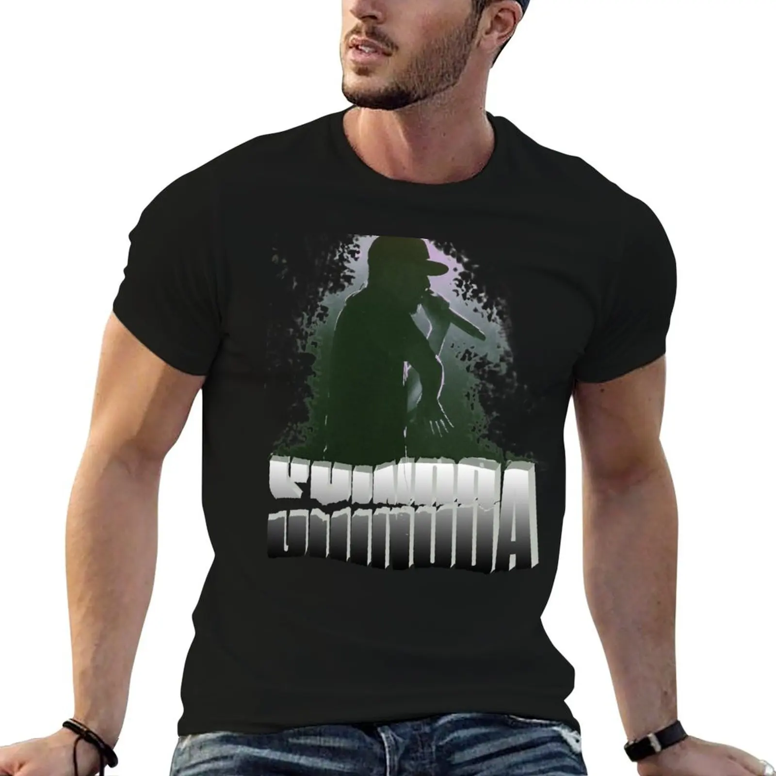 Camiseta masculina de algodão macio com estampa de fanart do Mike Shinoda, camiseta masculina divertida de verão.