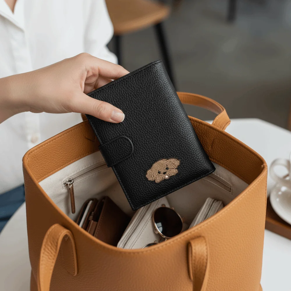 

Card Holder PU Passport Bag Ticket Holder Airplane Check-in Travel Wallet Multifunctional Passport Cover Passport Clip