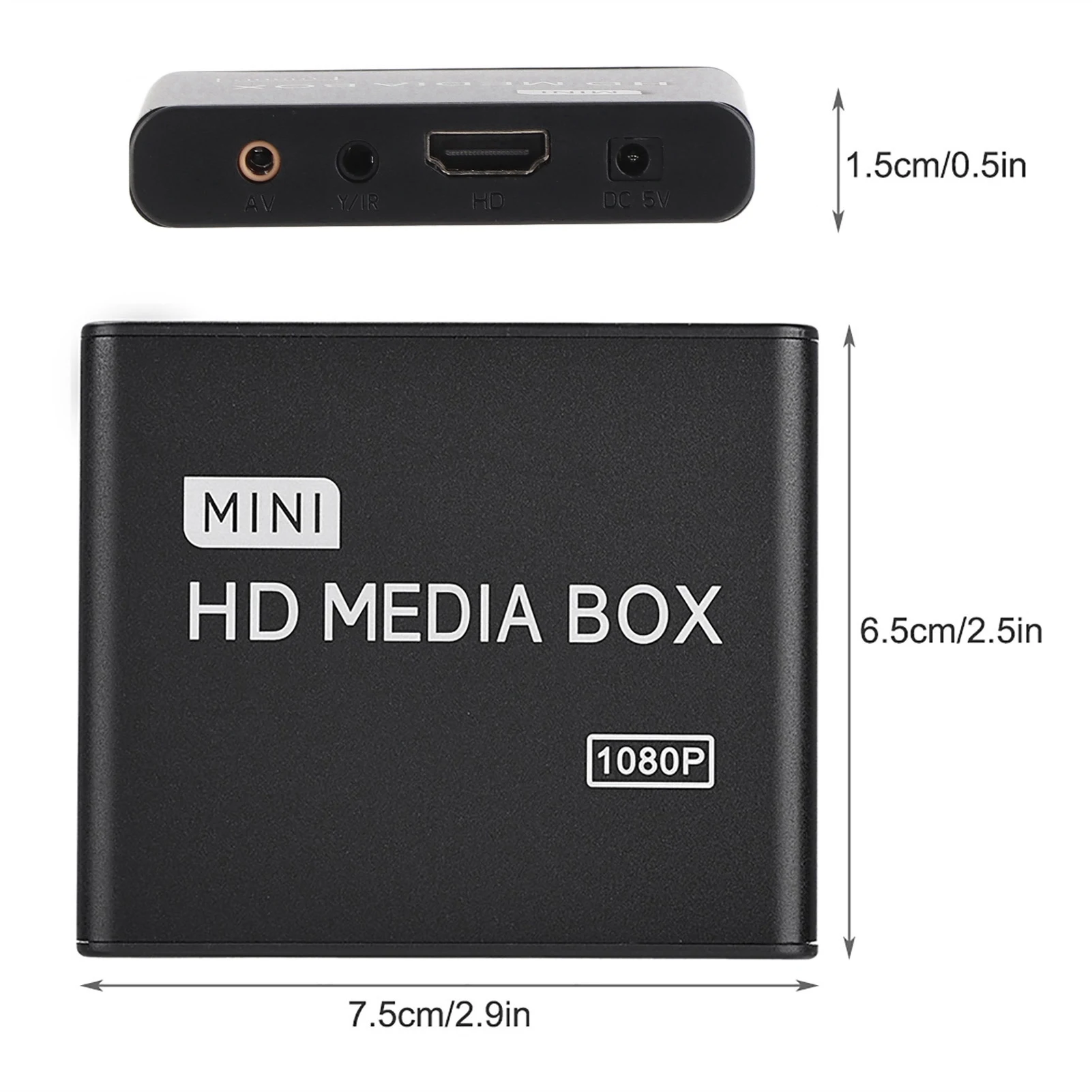 Full HD Mini Box Media Player 1080P Media Player Box Support USB MMC RMVB MP3 AVI MKV High Definition Media Player Video Player