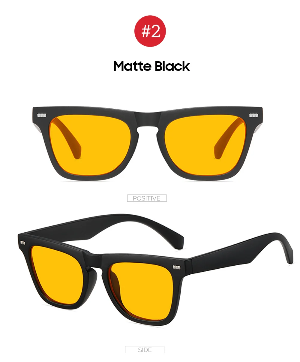 VIVIBEE Quadratische Blaulichtfilter-Brille für Herren, Gaming, Orange, UV400-Gläser, Büro, Damen, Mattschwarz, Schutzbrille, 2026 im Trend – Detail 9