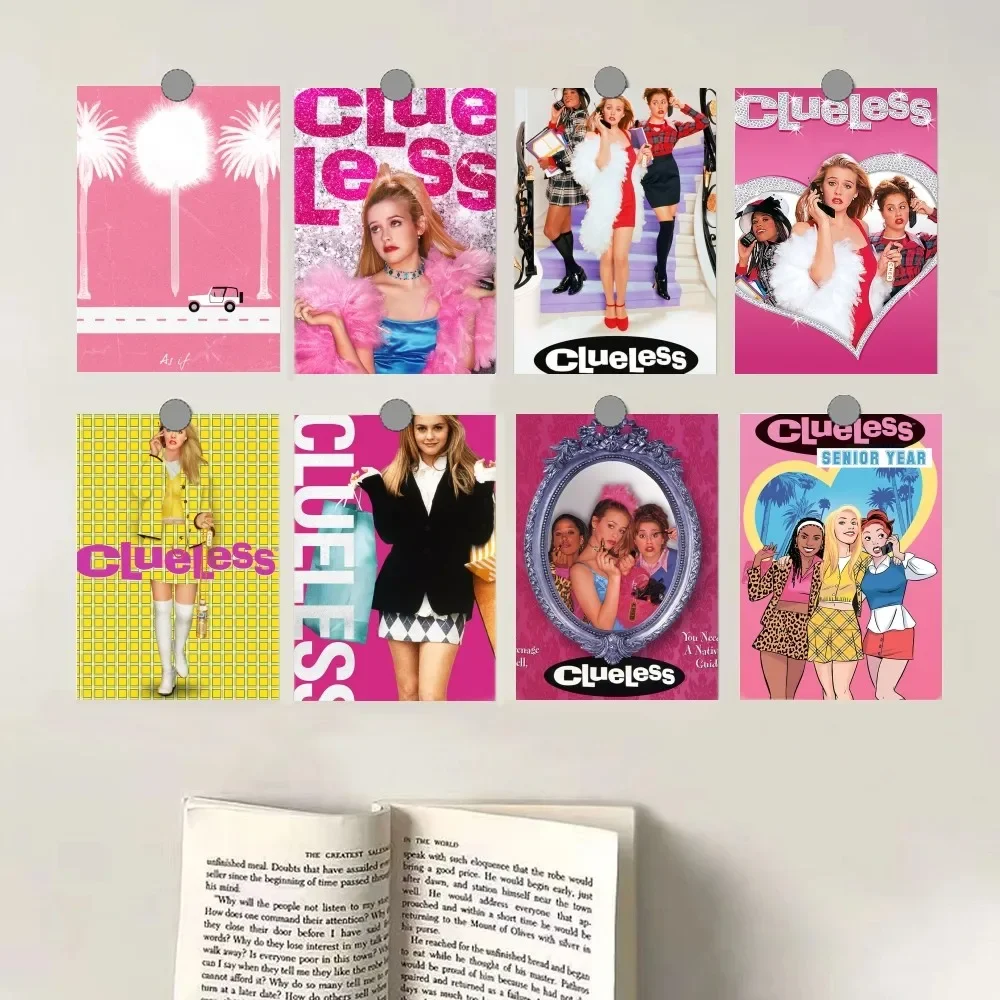 Clueless 1995 Vintage-Filmplakat, personalisierter HD-Leinwanddruck, individuelle Wandkunst, Heimdekoration