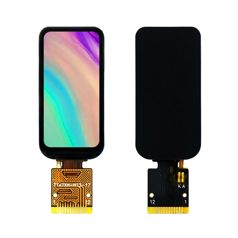 1.47 بوصة 80x160 IPS TFT شاشة الكريستال السائل ST7735 سائق SPI زاوية مستديرة وحدة شاشة ملونة ملحومة مسبقًا 12P رأس وحدة LCD صغيرة #1