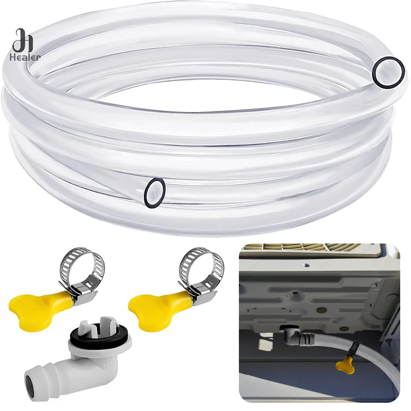 

1Set Split Casement Air Conditioner Drain Hose Pipe Drain Kit Extension Hose Connector ABS Home Improvement