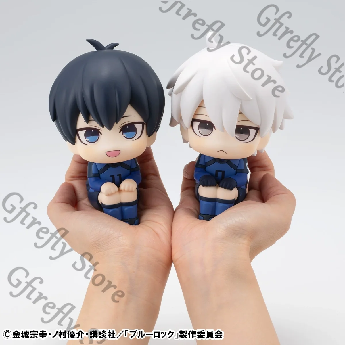 

BLUE LOCK Isagi Yoichi Nagi Seishiro Q Version Figurine Garage Kits Genuine Peripheral Ornaments Kawaii Model Kit Xmas Gift